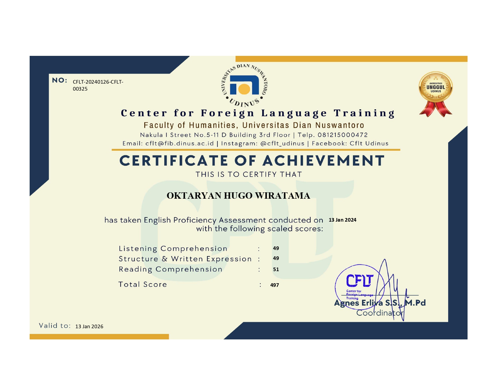 Proficiency English Assessment