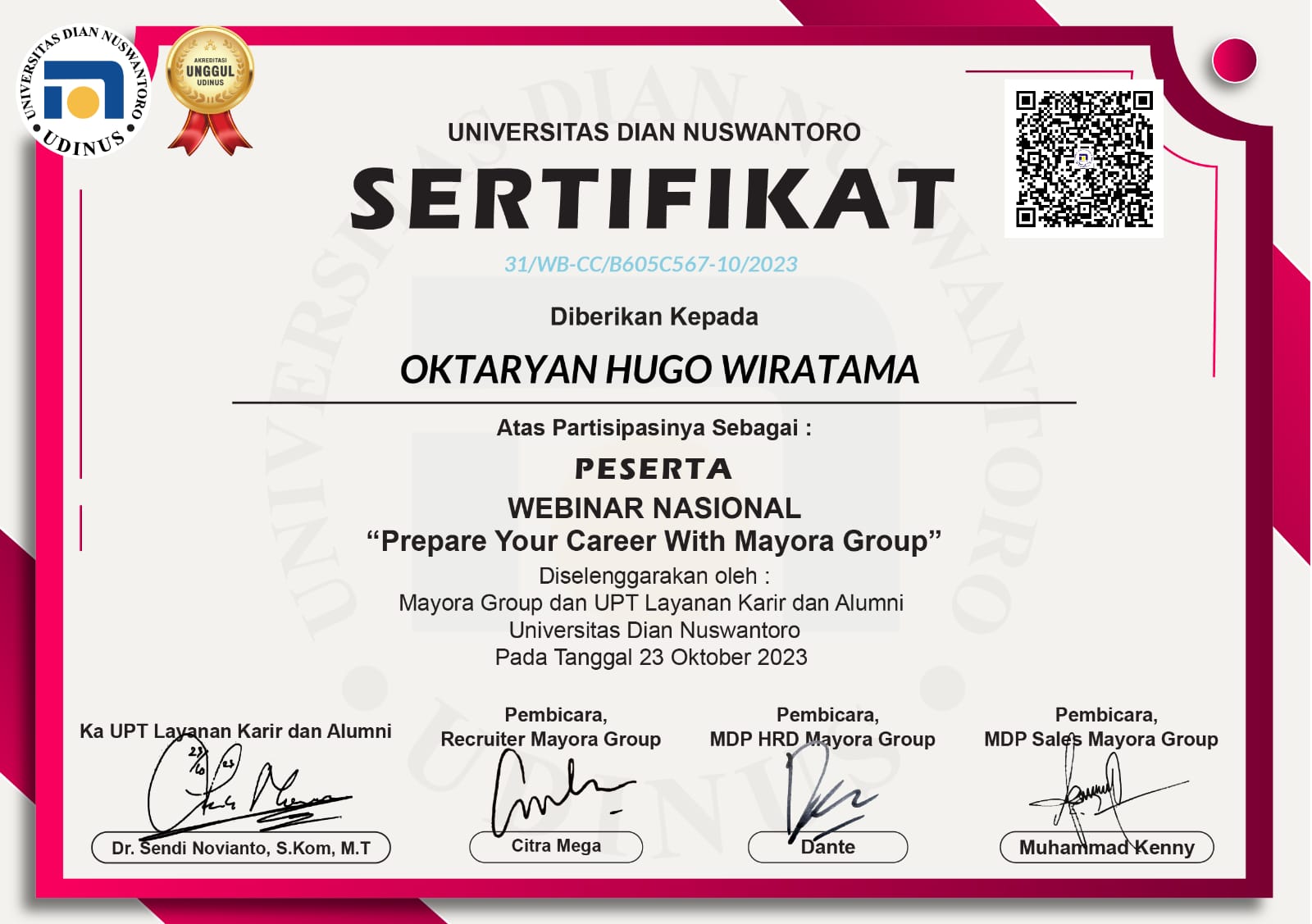 National Webinar: Prepare Your Career With Mayora Group